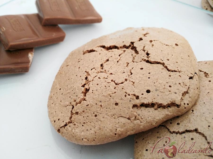 galletas de merengue japonés con chocolate puro y coco 04 pazladeando