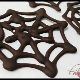 telas de araña de chocolate