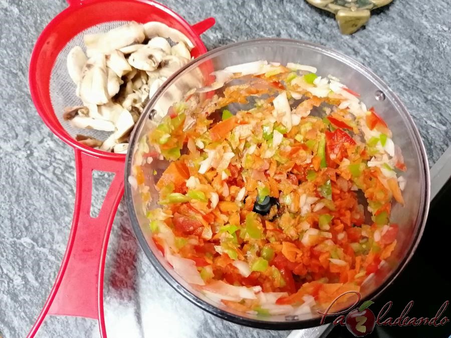 Ensalada de arroz con verduras